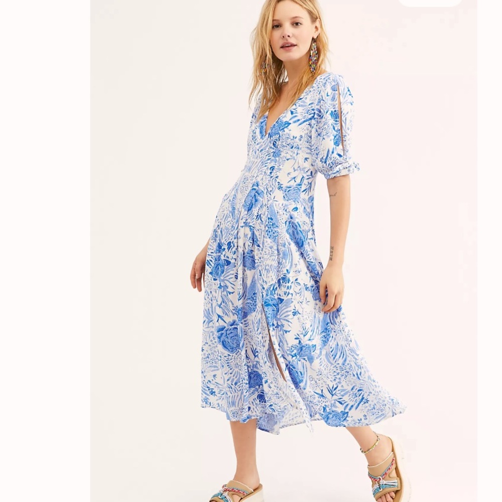 Free People Forever Always Midi Dress▪️size 0